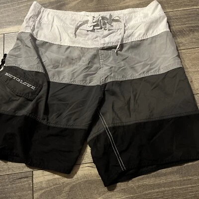 Body Glove - Bañador Largo Estilo Antiguo Board Shorts - Gris/Negro - Cintura 34 Foto 1 de 4