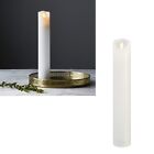 LED Echtwachs-Kerze "TWINKLE-long" 20/30/40cm mit TIMER beweglicher Flamme lang