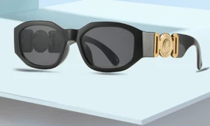 Modische klassische Sonnenbrille gold schwarz, polarisiert - Bild 1 von 6
