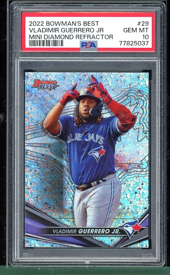 Vladimir Guerrero Jr 2022 Bowman’s Best Mini-Diamond /299 PSA 10 GEM MT - Image 1 of 2