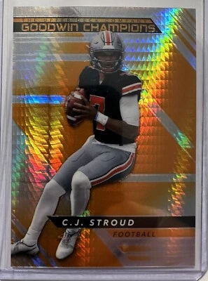 2022 Upper Deck Goodwin Champions 🔥C.J. Stroud🔥 Orange Prism #’d 270/499 - Image 1 of 2