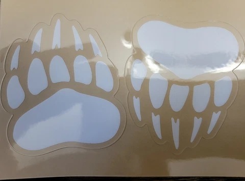 Montana Grizzlies Griz Football Helmet Decals MINI Size (1) Pair Cover