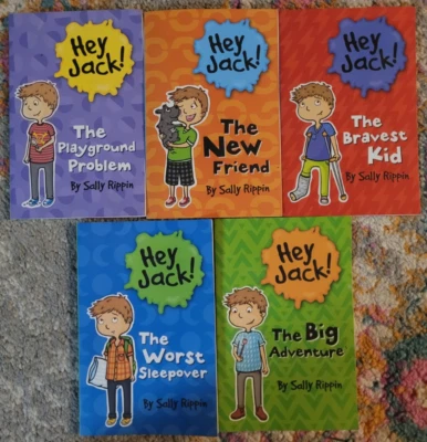 Lot of 5 Hey Jack! Books by Sally Rippin Bravest Sleepover Big Adventure Friend - Image 1 of 2