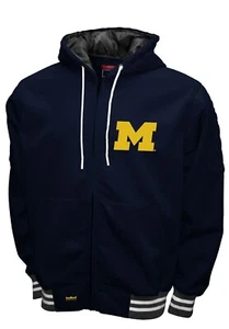 Michigan Wolverines Franchise Club Grind Hooded Jacket - Navy - Picture 1 of 2