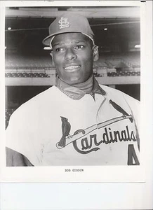 8 x 10 s/w Foto Bob Gibson St. Louis Cardinals {BBP113} - Bild 1 von 1