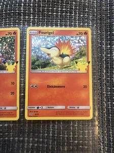 Pokemon Karte Feurigel Holo 10/25 McDonalds 2021 Deutsch Boosterfrisch neu - Bild 1 von 4