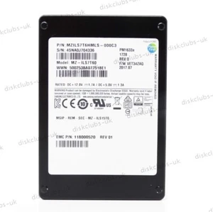 Samsung PM1633a Series 7.68TB SAS 12Gb/s 2.5" SSD Solid State Drive MZ-ILS7T60 - Afbeelding 1 van 2