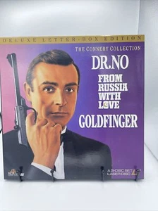 The Connery Collection - Dr. No, From Russia with Love, & Goldfinger Laserdisc - Picture 1 of 9