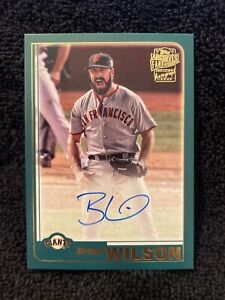 2023 Topps Archives Fan Favorites Autographs Brian Wilson Auto Giants 🔥 ON CARD