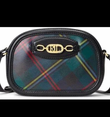 Lauren Ralph Lauren Plaid Leather Medium Jordynn Crossbody Bag - Image 1 of 4