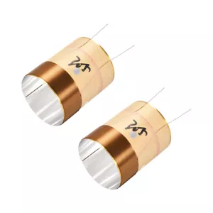 2pcs 30.5mm 1.2" Woofer Voice Coil Dual Layers Round Copper Wire Bass Audio Part - Picture 1 of 3