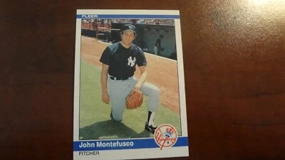 1984 FLEER # 132 JOHN MONTEFUSCO   BASEBALL CARD - Image 1 of 2