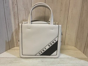 DKNY BOND SMALL CONVERTIBLE MODERN SPORT SATCHEL MESSENGER BAG - WHITE - Picture 1 of 9