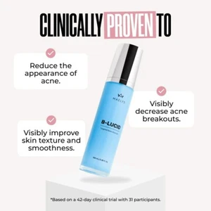 Gel para acné corporal dirigido Maelys Cosmetics B-LUCID, clínicamente probado, hecho en EE. UU. - Imagen 1 de 6