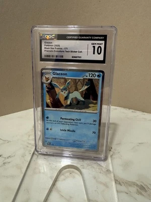 POKEMON TCG  GLACEON HOLO 171  Promo CGC GEM MINT 10  - Image 1 of 2