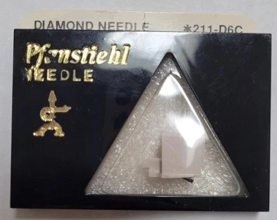 Aguja de diamante Pfanstiehl 211-D6C para Audio Technica, Pahasonic, Sharp y más Foto 1 de 3