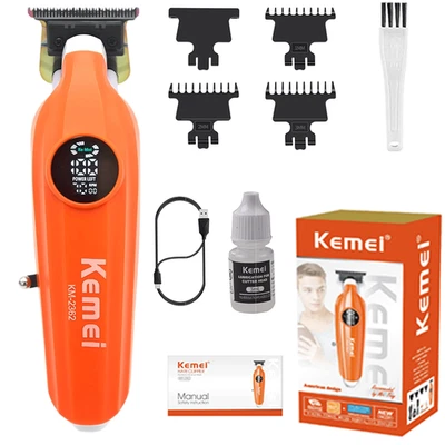 KEMEI-2362 Cortapelos Inalámbrico Recargable Afeitadora Eléctrica Hombres Recortadora EE. UU. Foto 1 de 4