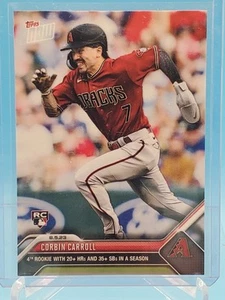 Corbin Carroll RC 4th Rookie 20+ HR 35+ SB 2023 TOPPS NOW Card #657 🔥 - Picture 1 of 2