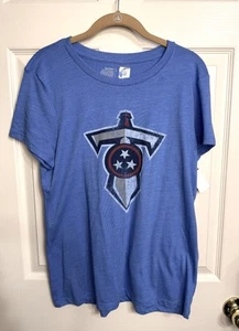 NUEVO CON ETIQUETAS Camiseta Top Azul Marino Antigua Para Mujer Talla L Tennessee Titans NFL Fútbol - Imagen 1 de 6