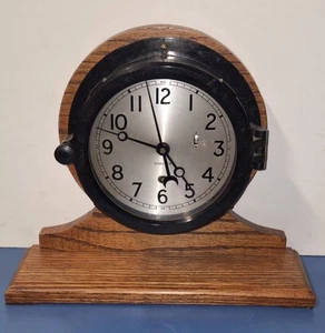 Vintage Chelsea Boston 8 Day Ship's Clock Working Mechanical Maritime Mounted - Picture 1 of 15