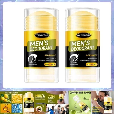 Men's Deodorant Roll-On | Extra Strong Odor Protection & Sweat Control | 2 Pack - Image 1 of 4