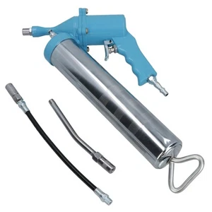 14oz Air Grease Gun Pump with Rigid and Flexible Extension Lubricating TE742 - Picture 1 of 6