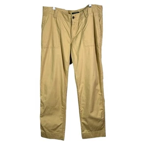 Lauren Ralph Lauren Damen Khaki Strukturmaterial Gerades Bein Hose Gr. 12 - Bild 1 von 6