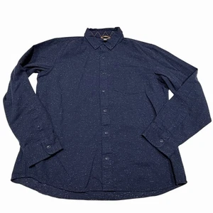LL Bean Signature mittelblaues Donegal gewebtes Slim Fit geknöpftes Herrenhemd - Bild 1 von 9