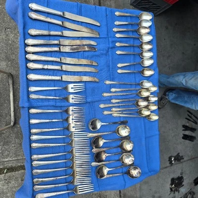 Gorham 1937 Flatware , Spoons , Forks , Knives Silver plated - Image 1 of 4