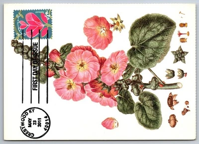 #4531 Garden of Love Pink Flower FDC Maxi Card - Image 1 of 2