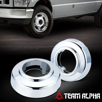 Se adapta a Ford E150 E250 F250 F350 1994-2008 4x4 empuje en tapas centrales de rueda delantera 2 piezas Foto 1 de 4