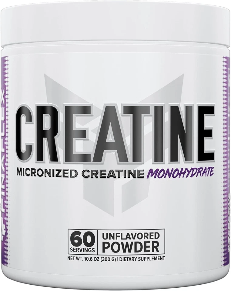 Finaflex Pure Micronized Creatine Monohydrate Unflavored 300 Gram 60 Serving New - Image 1 of 4