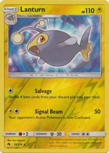 Lanturn - 74/214 REVERSE HOLO Pokemon » SM Lost Thunder Rare - Picture 1 of 1