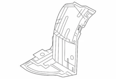 Protector contra salpicaduras guardabarros delantero izquierdo original Infiniti 2005-2006 G35 X 63845-AC500 Foto 1 de 2