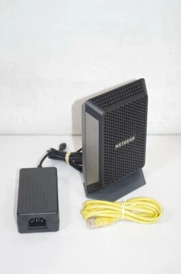 NETGEAR - 32 x 8 DOCSIS 3.0 Cable Modem - Black CM700-100NAS - Image 1 of 2