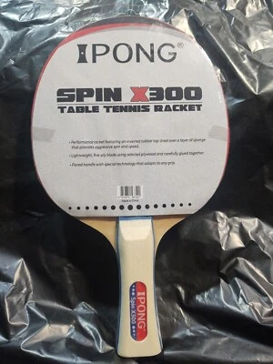 New IPONG SPIN X300 Table Tennis Racket Ping Pong Paddle