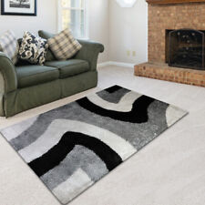 Hand Tufted Shag Polyester Area Rug Contemporary Multicolor BBH Homes BBK00047