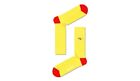 Happy Socks gelbe 3D-Brille Design UK Größe 4-7