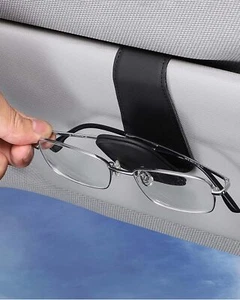 Brillenhalter für Auto Sonnenblende, Leder Sonnenbrillen Halterung - Bild 1 von 5
