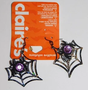 Tela de araña de Claire's con arañas de piedra de color lavanda, tipo gancho - Imagen 1 de 2