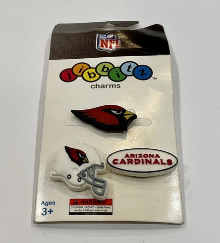 Arizona Cardinals NFL Official Crocs Licensed Jibbitz - 3 Pack New! Cover