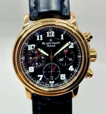 Reloj Blancpain Leman Flyback Cronógrafo Oro Rosa 18k EE. UU. LtdXX/50 2185F-3630-555 Foto 1 de 4
