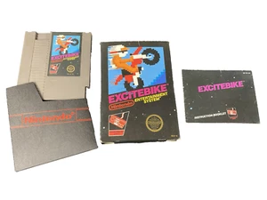 Excitebike (Nintendo NES, 1985) CIB Complete with Box and Manual, Tested Working - Picture 1 of 17
