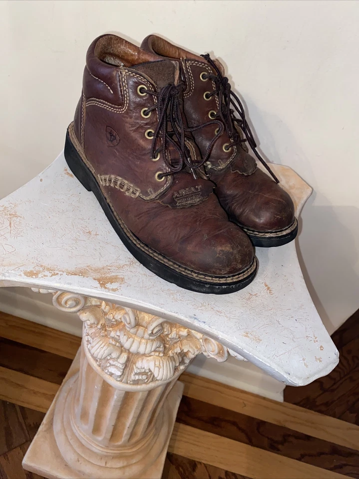 Mujer Ariat Western Botines Kilt Botas EU 38 US 7.5 Cuero Corbata Senderismo Marrón Foto 1 de 4