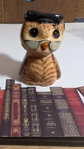 Philip Laureston Scholar Figurine Ceramic Owl numbered 053 UK, GC - Picture 1 of 8