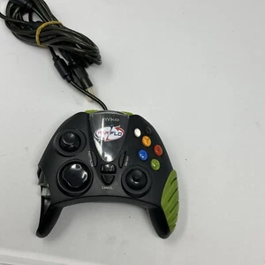 Nyko Air Flo Original Microsoft Xbox Wired Black Green Controller Tested - Picture 1 of 6