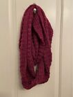 Women's Purple Knit Infinity Scarf