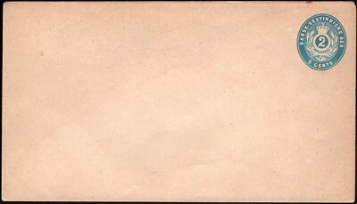 Danish West Indies - 1878 - 2 Cents Light Blue Postal Stationery Entire #U1 Mint - Image 1 of 2