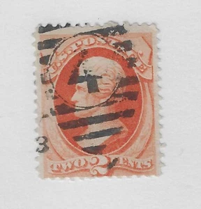 US Scott #183 2c vermillion, Jackson, 1879, VF - Picture 1 of 2