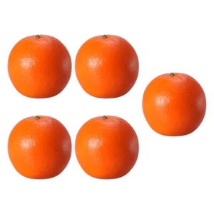 5PCS Lifelike Orange Models Decorative Oranges Fake Fruit Ornaments - Picture 1 of 12